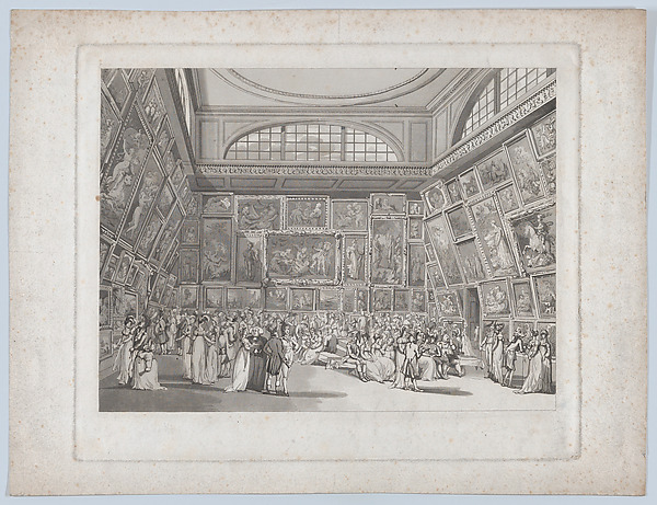 Thomas Rowlandson, Exhibition Room, Somerset House