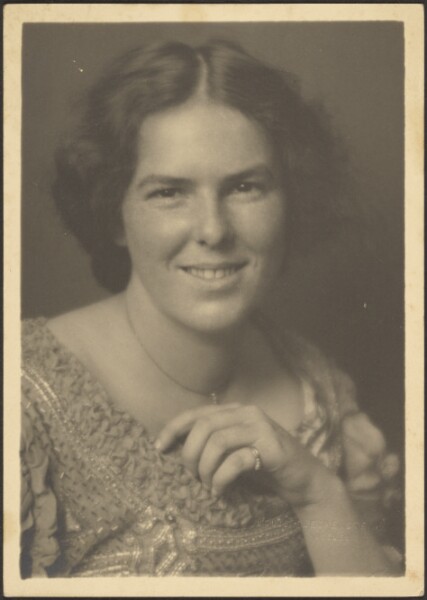 Louis Fleckenstein, [Portrait of a Woman with Beaded Dress]