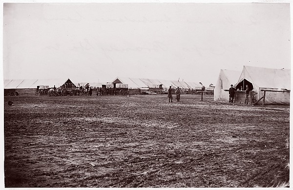Timothy H. O'Sullivan, [Winter Quarters of Quartermaster's Department, 6th Army Corps, Near Hazel River, Virginia]