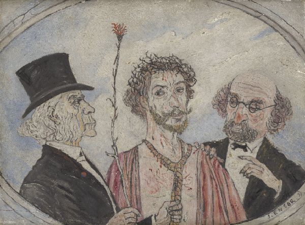 James Ensor, Ecce Homo – Christ and the Critics (Edouard Fétis and Max Sulzberger)