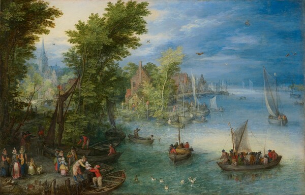 Jan Brueghel the Elder, River Landscape