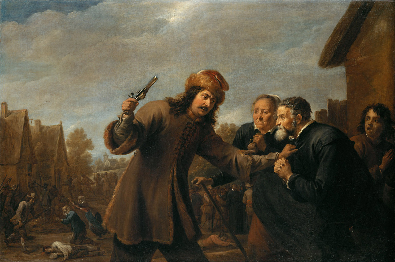 David Teniers the Younger, Soldiers Raid a Village