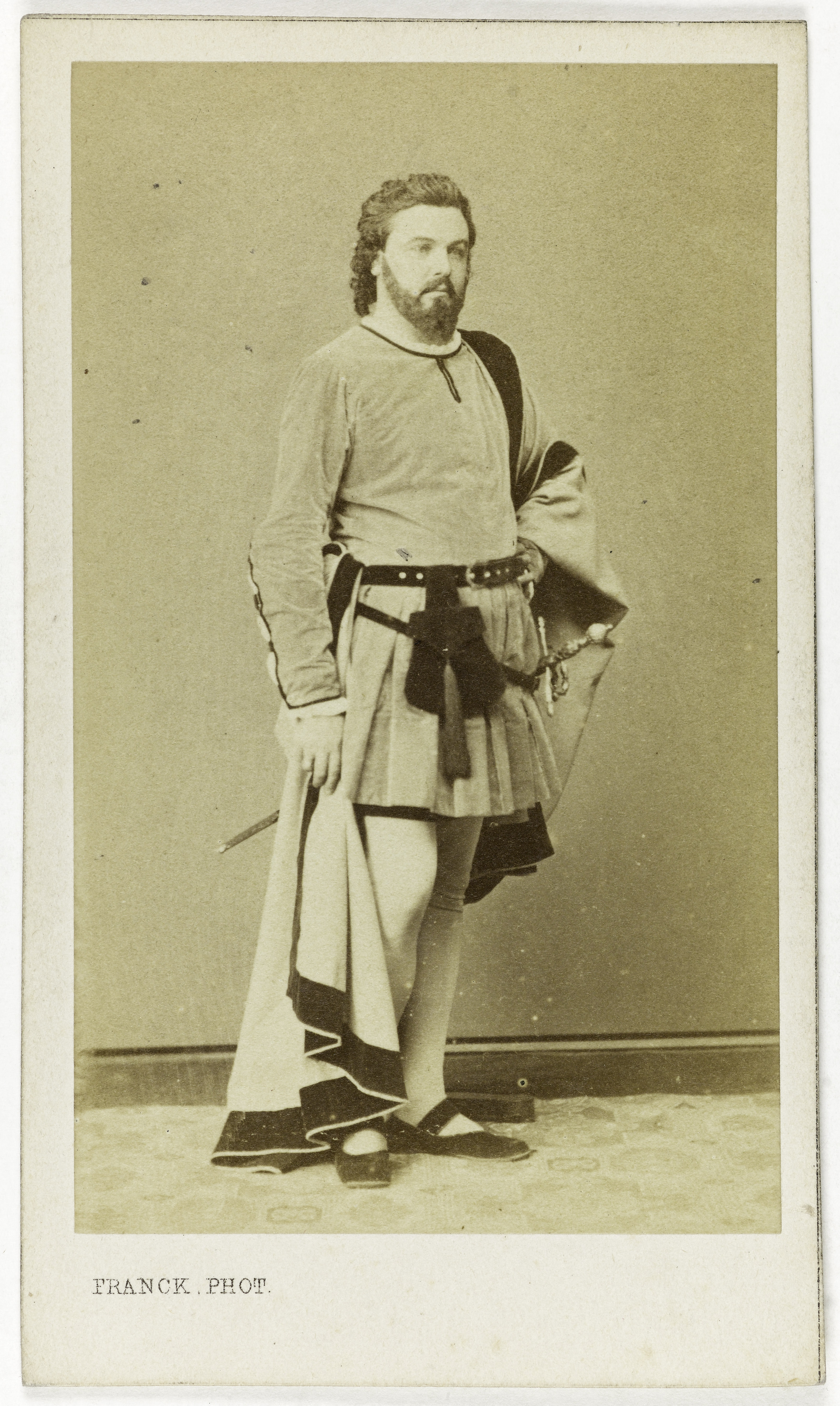Franck, Portrait de Jules Monjauze (1825-1877), chanteur ténor.