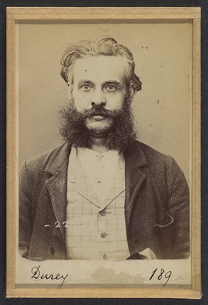 Alphonse Bertillon, Durey. François, Louis. 43 ans, né le 25/2/51 à Lyon (Rhône). Architecte. Anarchiste. 2/7/94.