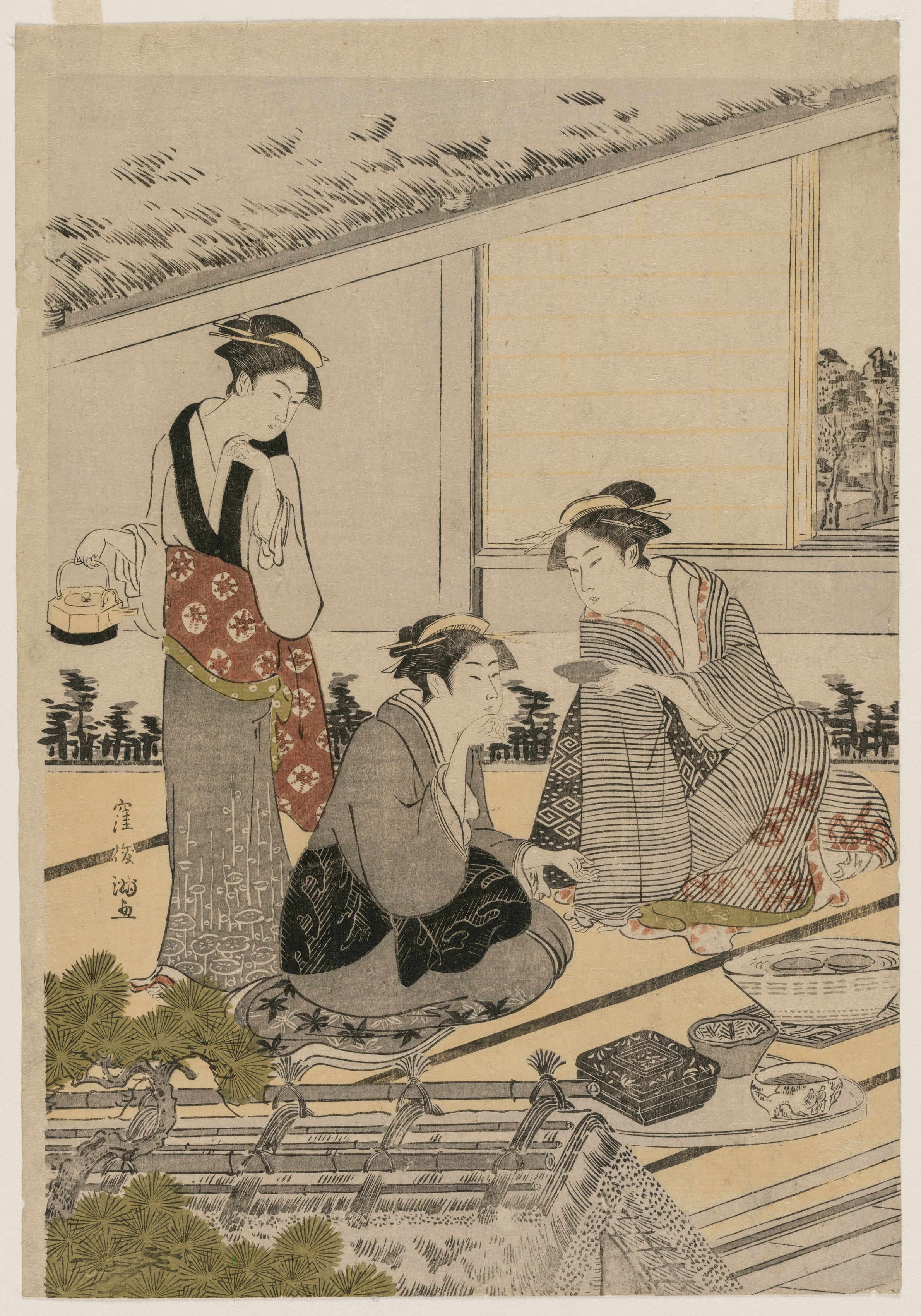Kubo Shunman, Women in a Tea House