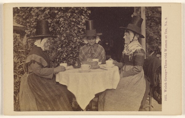 Francis Bedford, Welsh Group - Three Old Women at Tea, No. 3