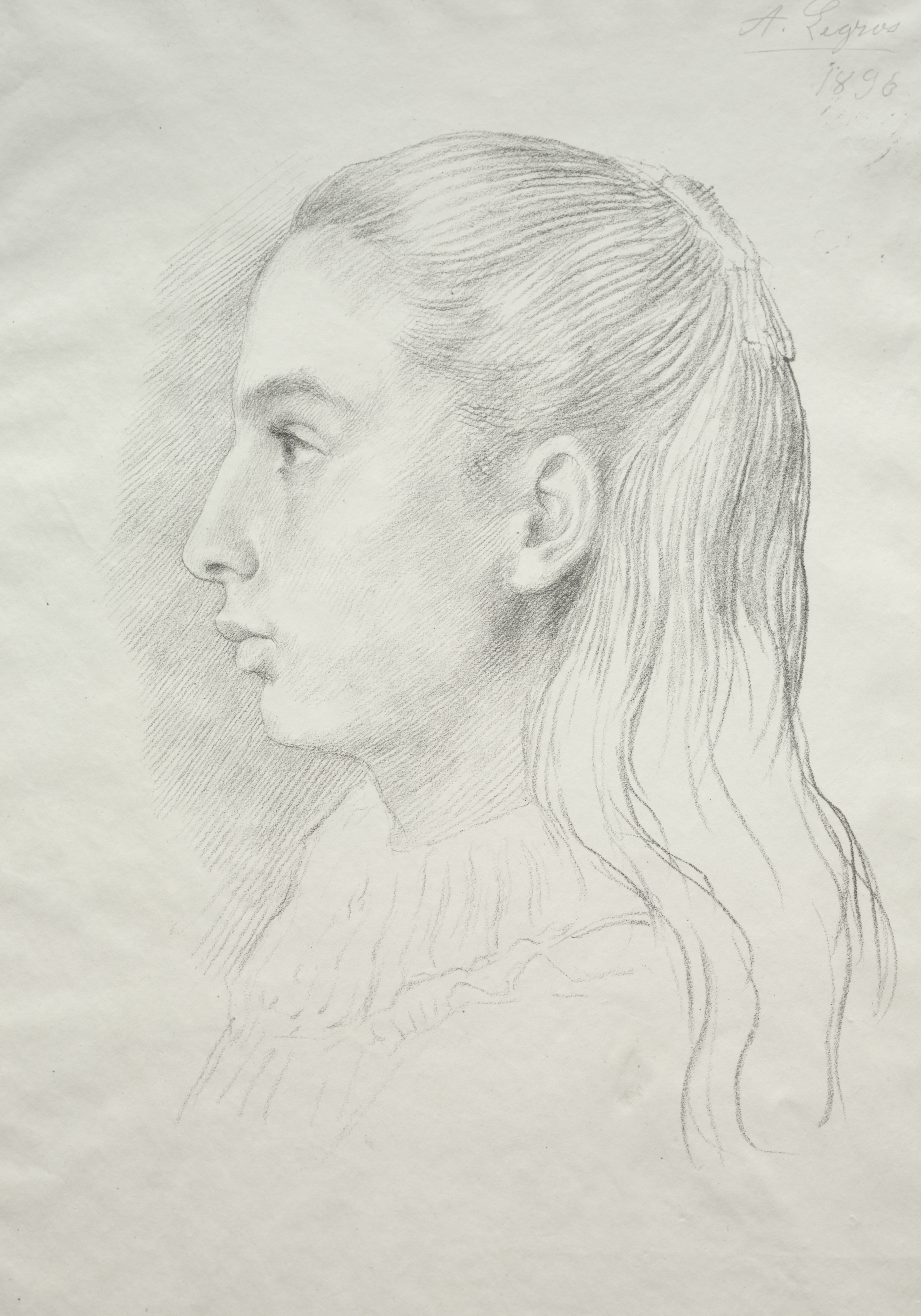 Alphonse Legros, Portrait de Mlle. Nora E. Legros