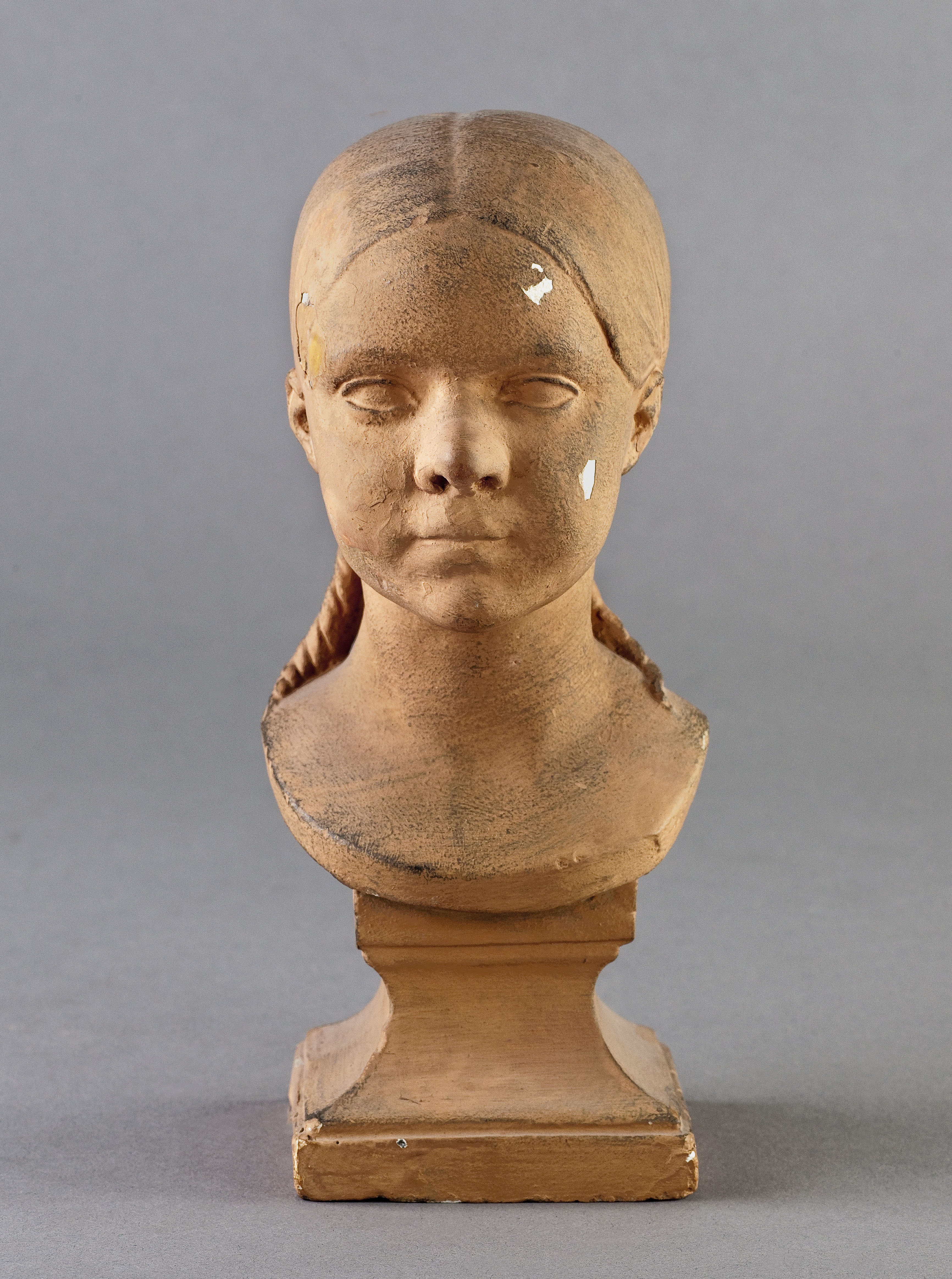 Jean Pierre Dantan, Portrait sérieux de Jeanne de Cauvigny (1833-1881)