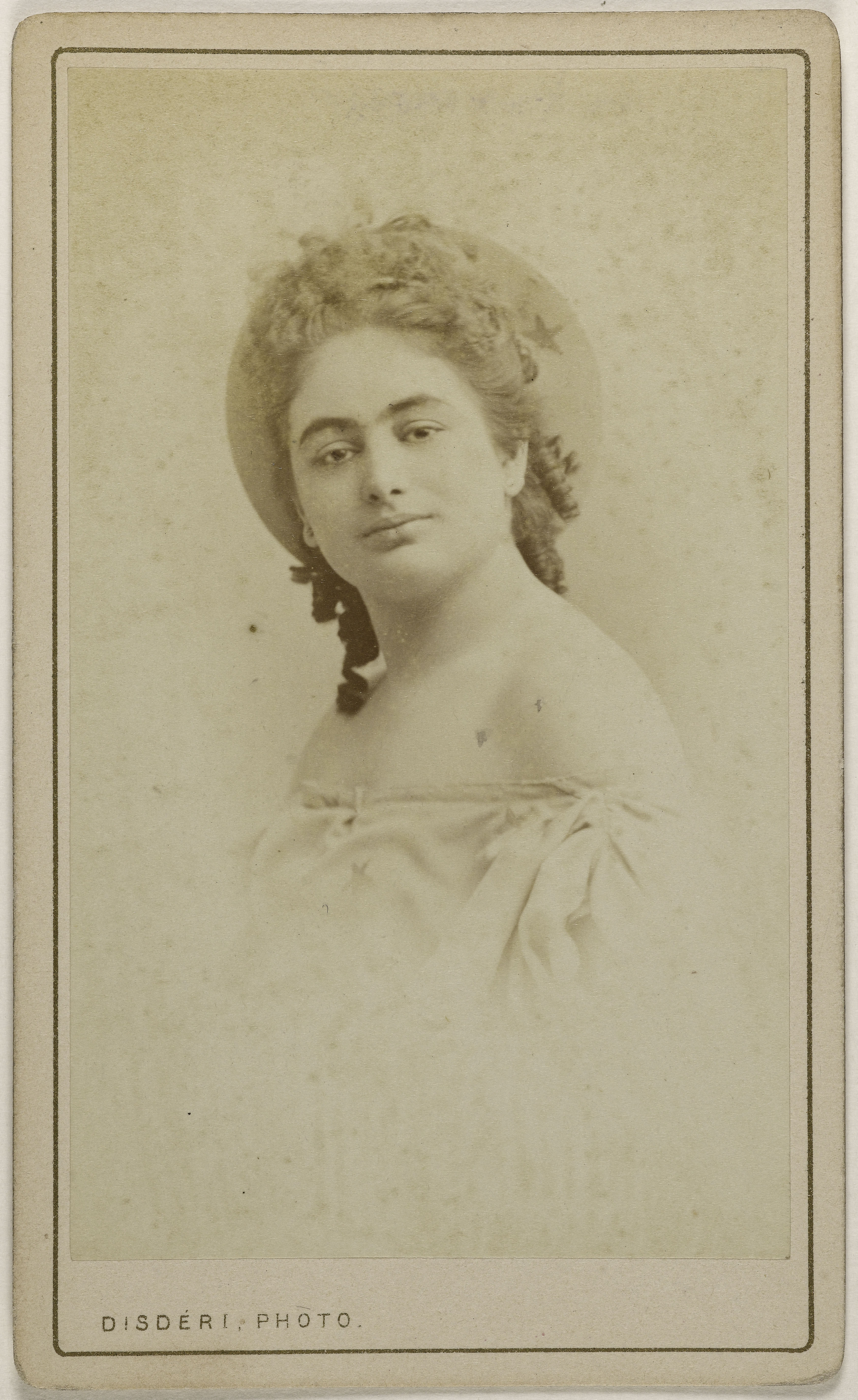 André-Adolphe-Eugène Disdéri, Portrait de Berger, Valérie, (actrice)