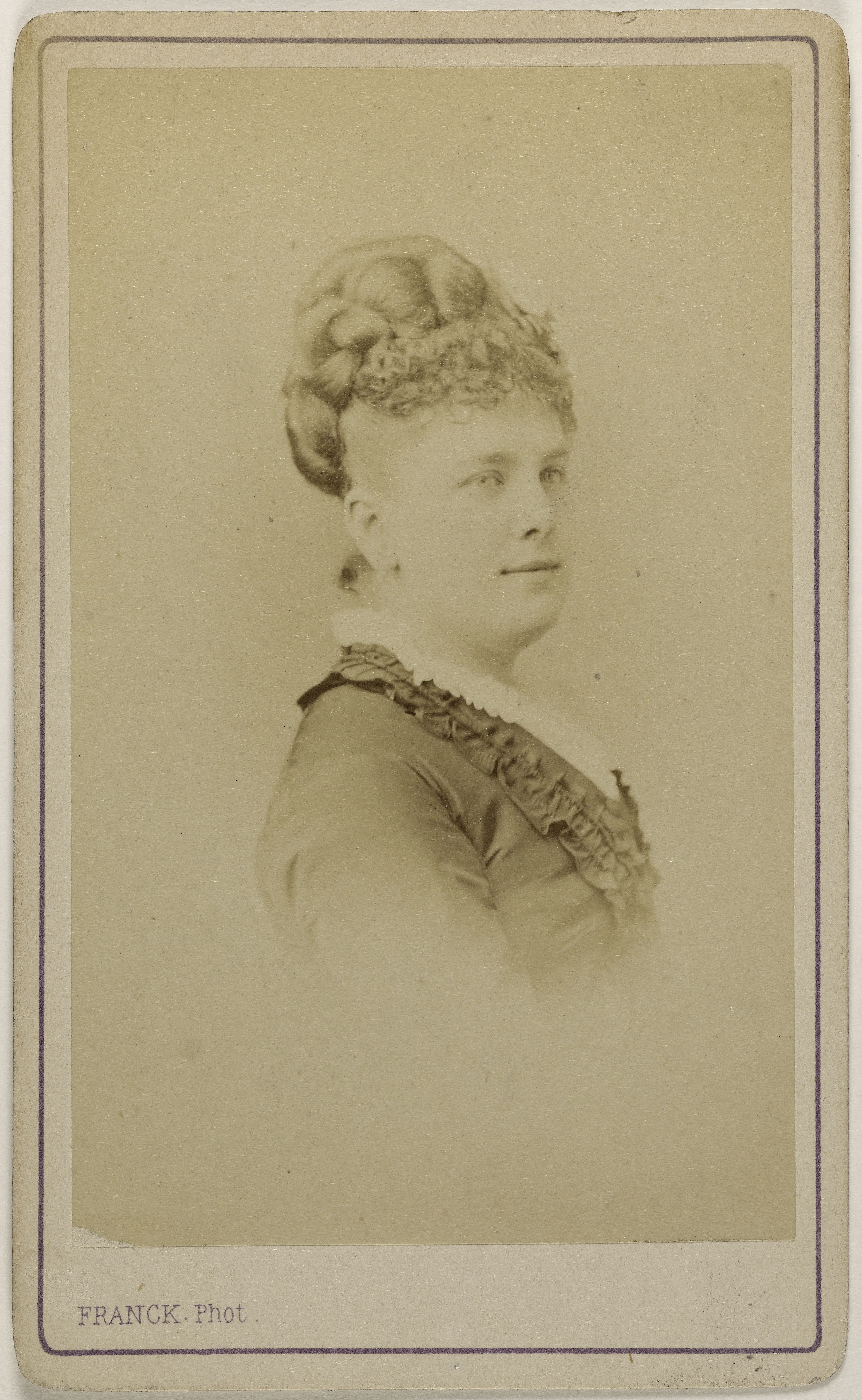 Franck, Portrait de Marie Belval (1853-1901), chanteuse lyrique