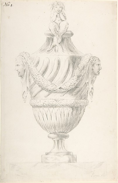 Anonymous, French, 18th century, Design for an Urn