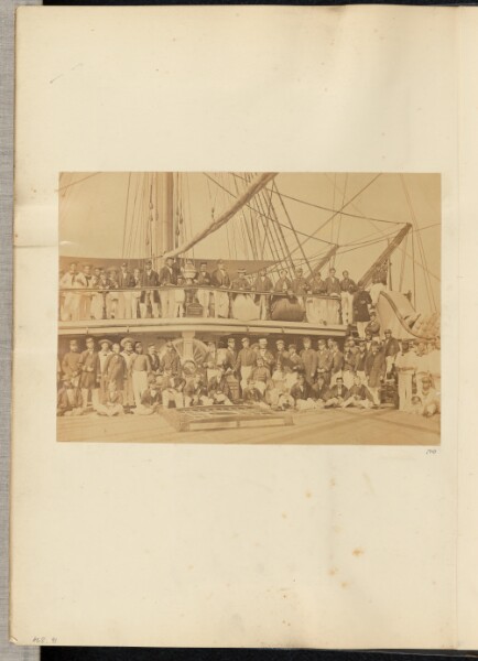 Unknown, [Group portrait of a ship's passengers and crew]