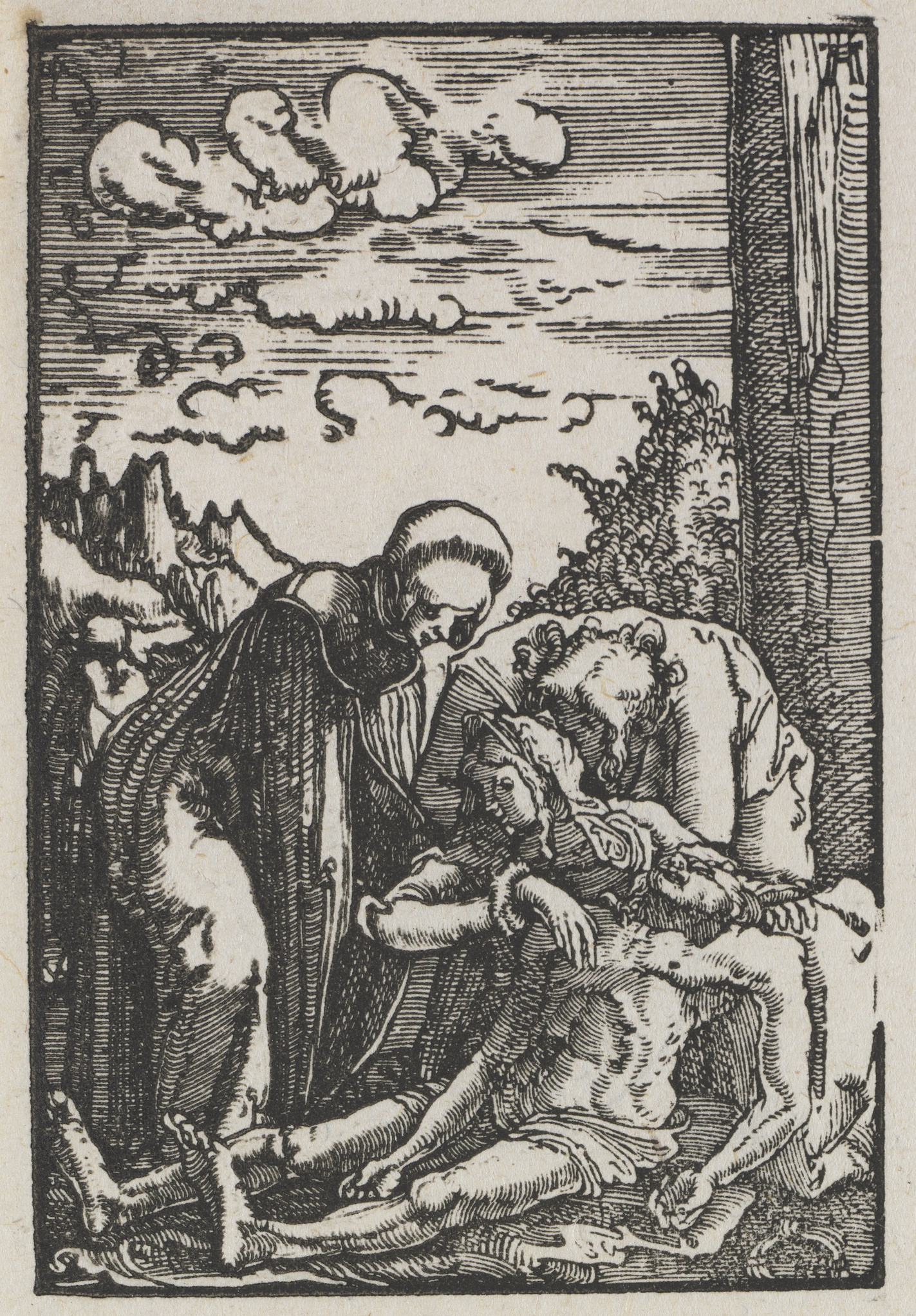 Albrecht Altdorfer, The Fall and Redemption of Man:  The Lamentation beneath the Cross