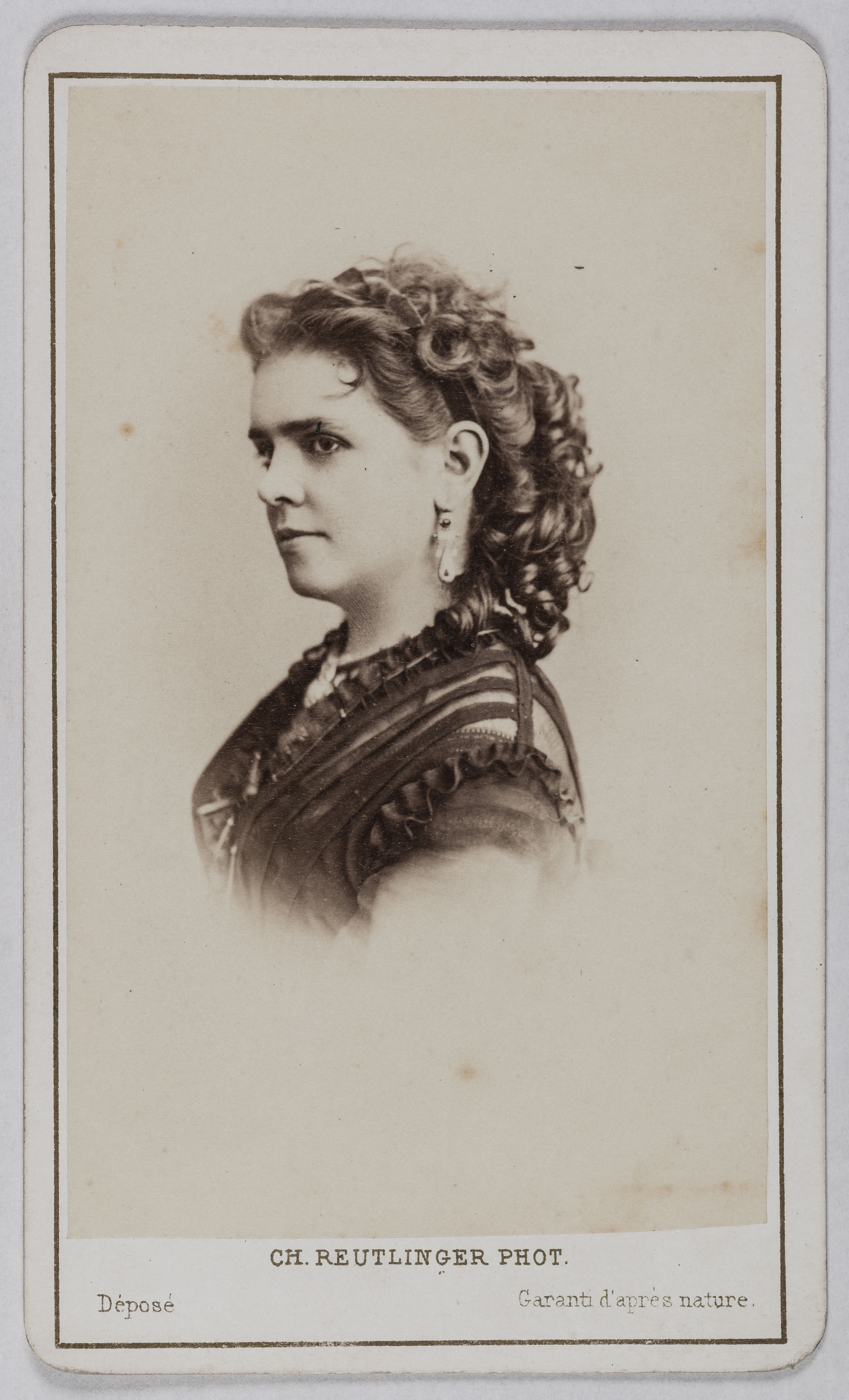 Charles Reutlinger, Portrait de Célestine Galli-Marié (née Marié, épouse Galli), (1840-1905), (chanteuse lyrique)