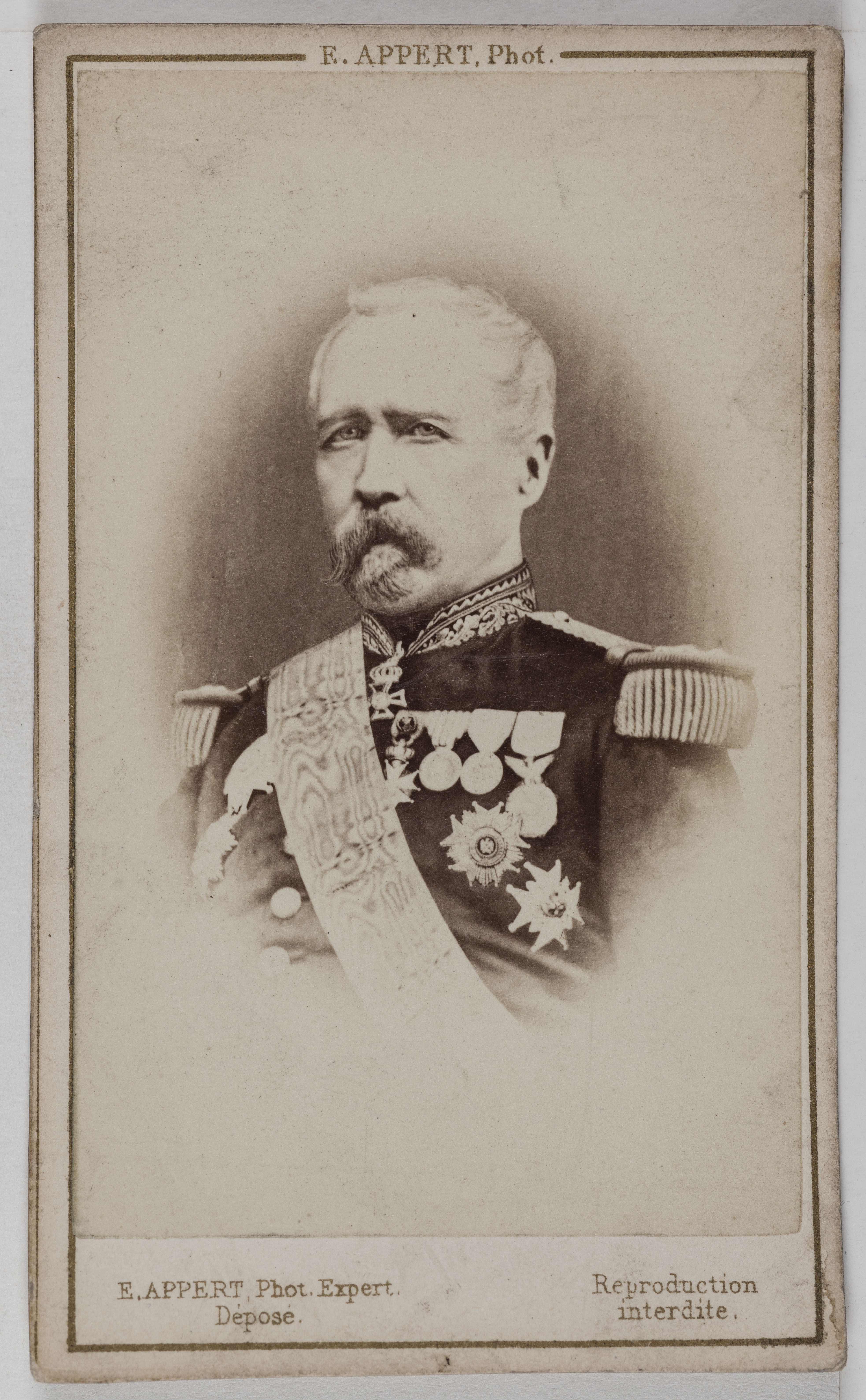Ernest Charles Appert, Portrait de Patrice de Mac-Mahon, (1808-1893), (Maréchal de France, Président de la République 1873-79)
