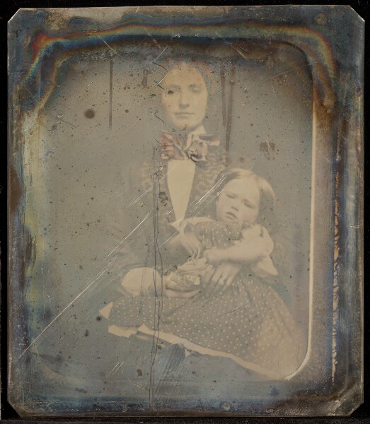 Jacob Byerly, [Portrait of a Woman and Little Girl]