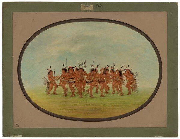 George Catlin, Amusing Dance - Sioux