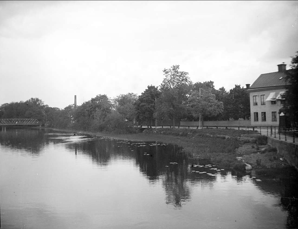 August Fredrik Schagerström, "Upsala. Fyrisån från Haglunds bro", Svartbäcken, Uppsala, juni 1922