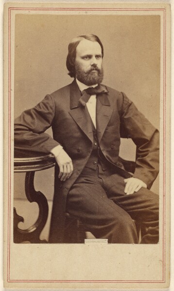 George Kendall Warren, [Unidentified man with full beard, seated]