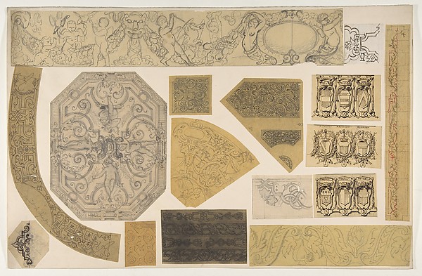 Jules-Edmond-Charles Lachaise, Sixteen designs for the painted decoration of interiors