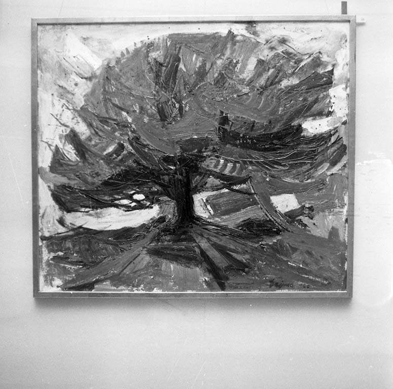 Arne Andersson, Målning av Kurt Dejmo signerad 1960. Galleri Nyttokonst, Uddevalla