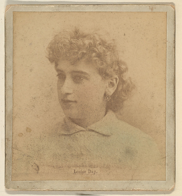 Kinney Brothers Tobacco Company, Louise Day, from the Actresses series (N246), Type 2, issued by Kinney Brothers to promote Sporting Extra Cigarettes