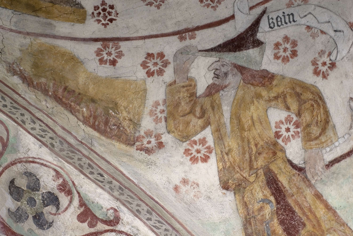 Bengt Backlund, Kalkmålning i Vänge kyrka, Uppland 2009