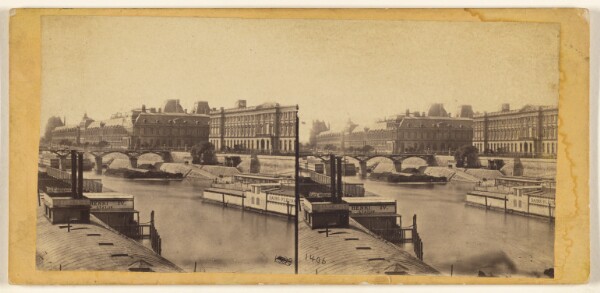 Edward and Henry T. Anthony & Co., Vue du Louvre, Cote de la Seine, Paris.