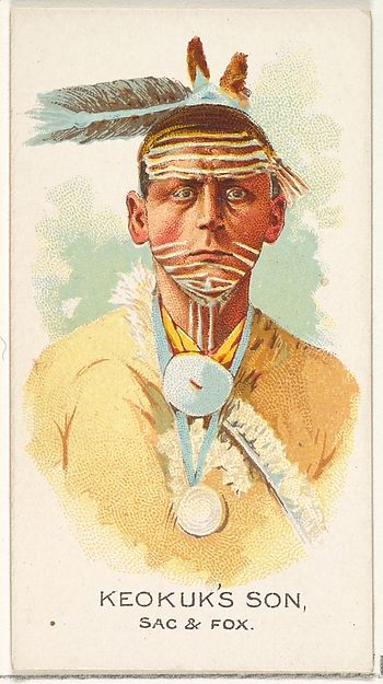 Allen & Ginter, Keokuk's Son, Sac and Fox, from the American Indian Chiefs series (N2) for Allen & Ginter Cigarettes Brands