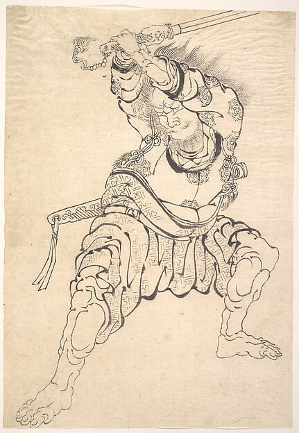 Katsushika Hokusai, A Warrior