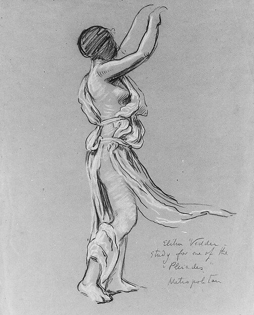 Elihu Vedder, Study for The Pleiades