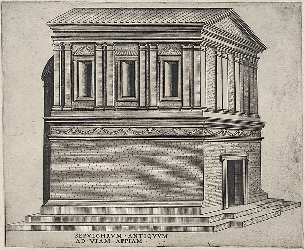 Anonymous, Italian, 16th century, Sepulchrum Antiquum Ad Viam Appiam