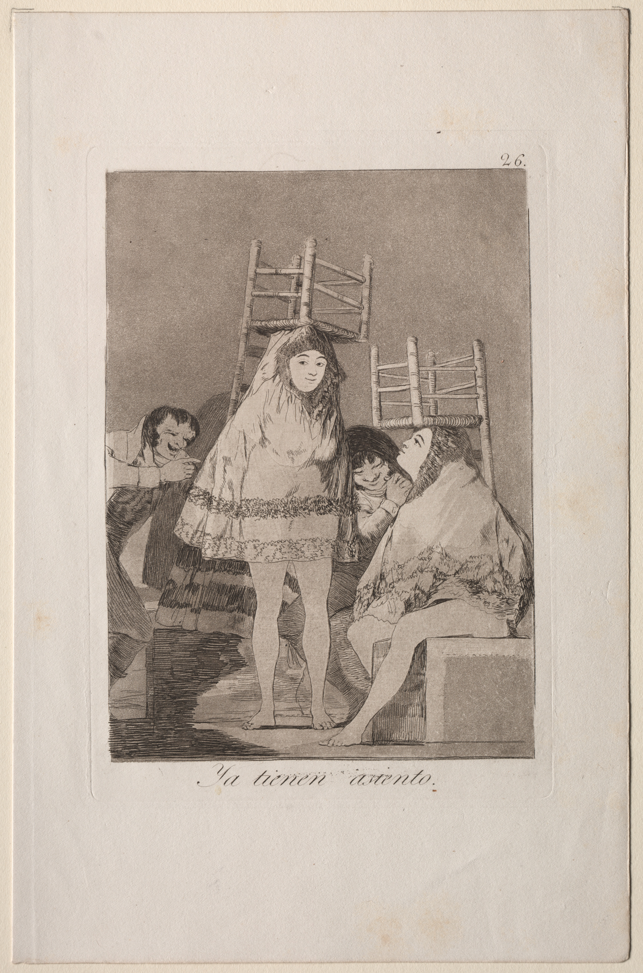 Francisco de Goya, They've Already Got a Seat, Plate 26