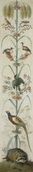 anonymous, Decorative Depiction with Plants and Animals
