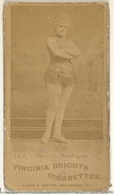 Allen & Ginter, Card 282, Louise Montague, from the Actors and Actresses series (N45, Type 1) for Virginia Brights Cigarettes