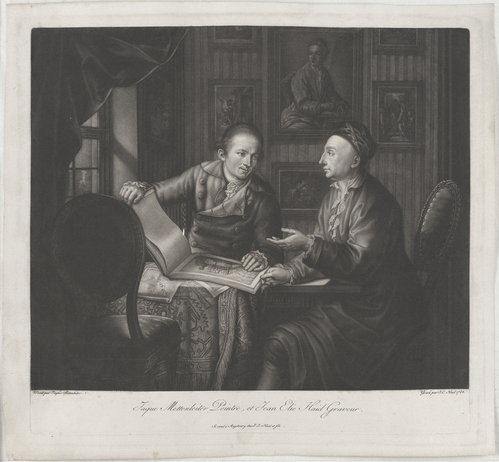 Johann Elias Haid, Jaque Mettenleiter Peintre, et Jean Elie Haid Graveur.