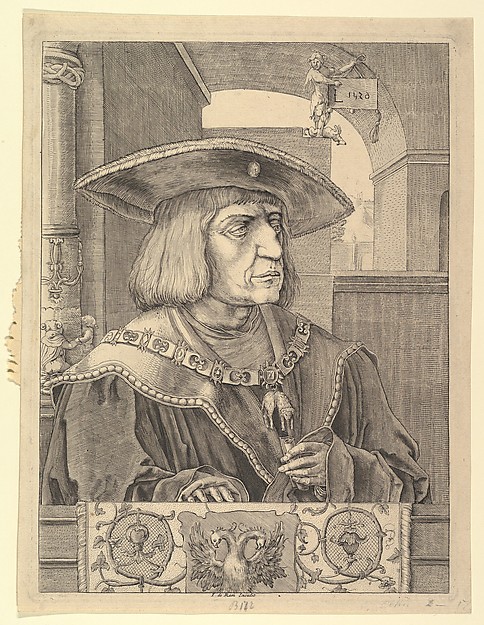 Lucas van Leyden, Emperor Maximilian I (copy)