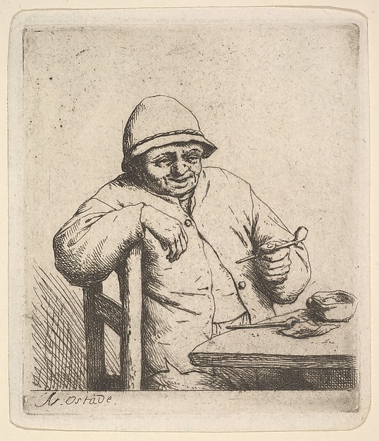 Adriaen van Ostade, Peasant with a Pipe