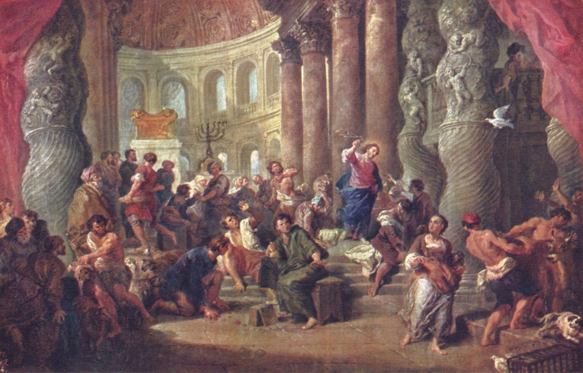 Giovanni Paolo Panini, Christ casting the Money Changers out of the Temple