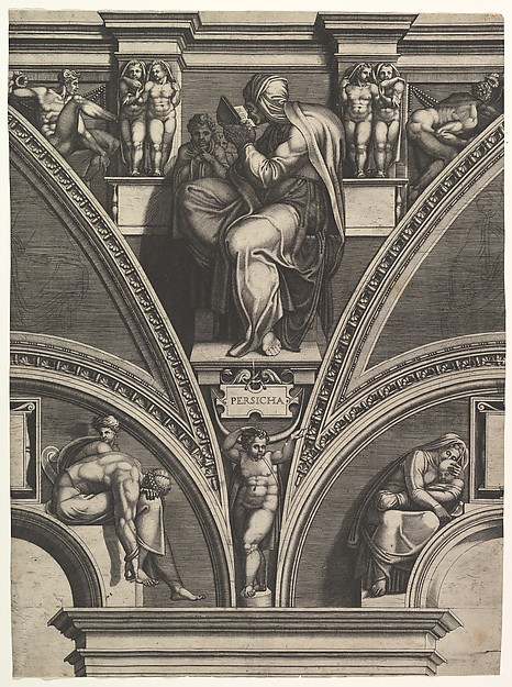 Giorgio Ghisi, The Persian Sibyl; from the series of Prophets and Sibyls in the Sistine Chapel