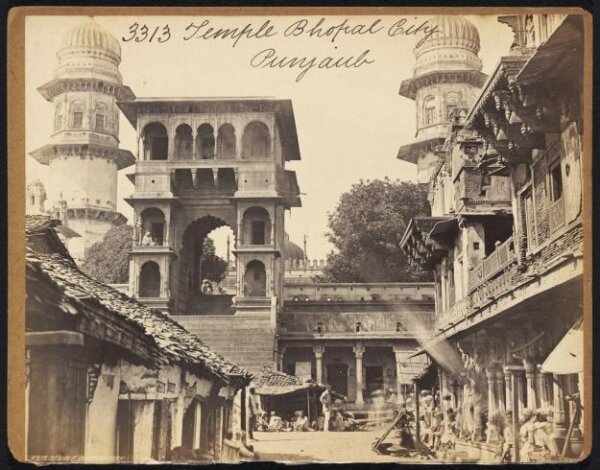 Francis Frith, Temple Bhopal City.  Punjaub