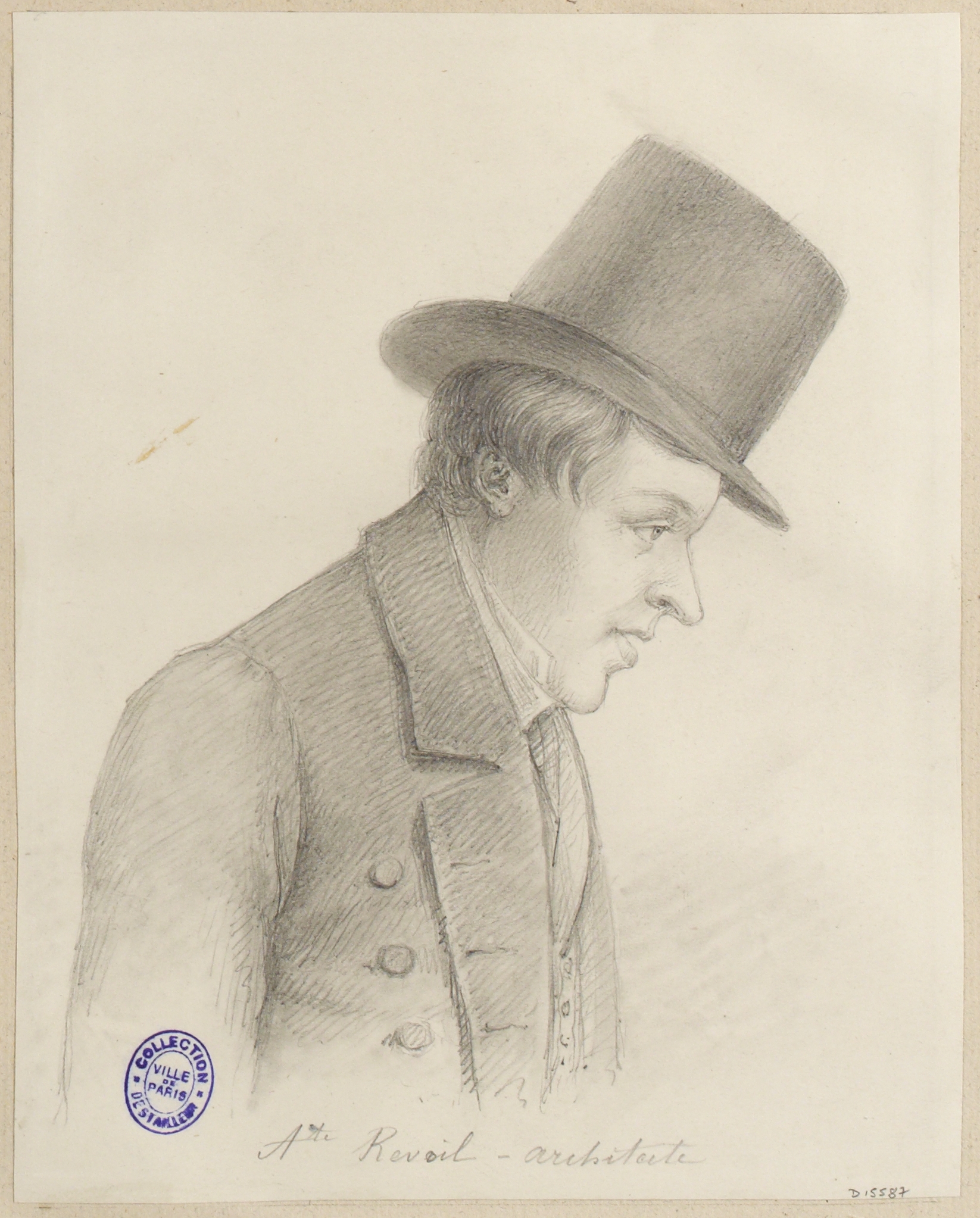 Anonyme, Portrait de l'architecte Revoil