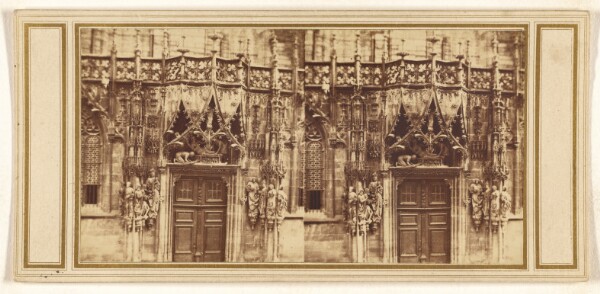 Unknown, [Detail of exterior of unidentified church]