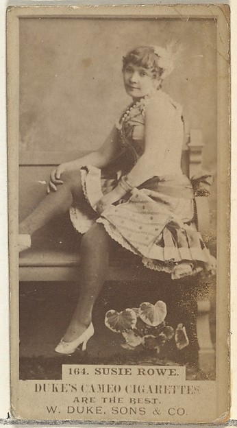 W. Duke, Sons & Co., Card Number 164, Susie Rowe, from the Actors and Actresses series (N145-5) issued by Duke Sons & Co. to promote Cameo Cigarettes