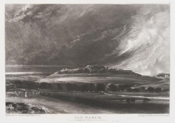 Constable, John RA, OLD SARUM. "HERE WE HAVE NO CONTINUING CITY." ST. PAUL