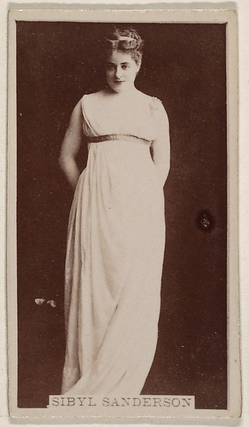 Kinney Brothers Tobacco Company, Sibyl Anderson, from the Actresses series (N245) issued by Kinney Brothers to promote Sweet Caporal Cigarettes