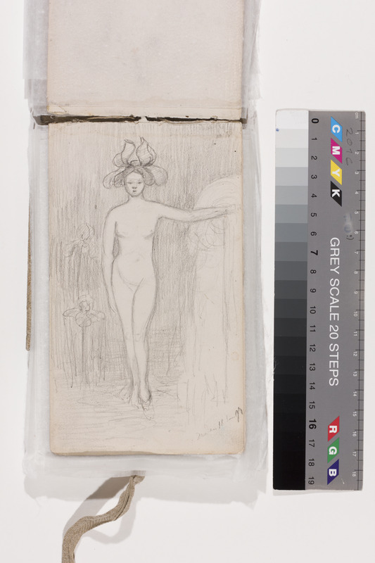 Lilly (autor) Walther, Naisfiguur. Leht visandite albumist