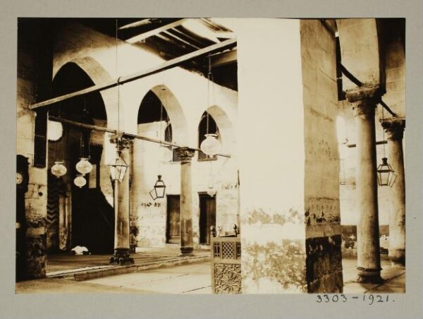 K.A.C. Creswell, Interior of the mosque of Shaykh 'Abd al-Qadir al-Dashtuti, Cairo