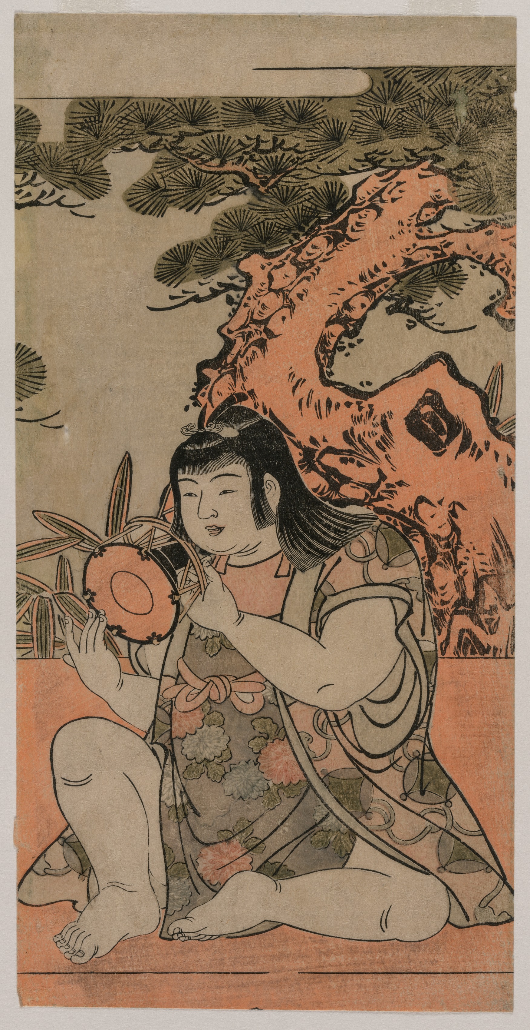 Kitao Shigemasa, Doll Playing a Hand Drum