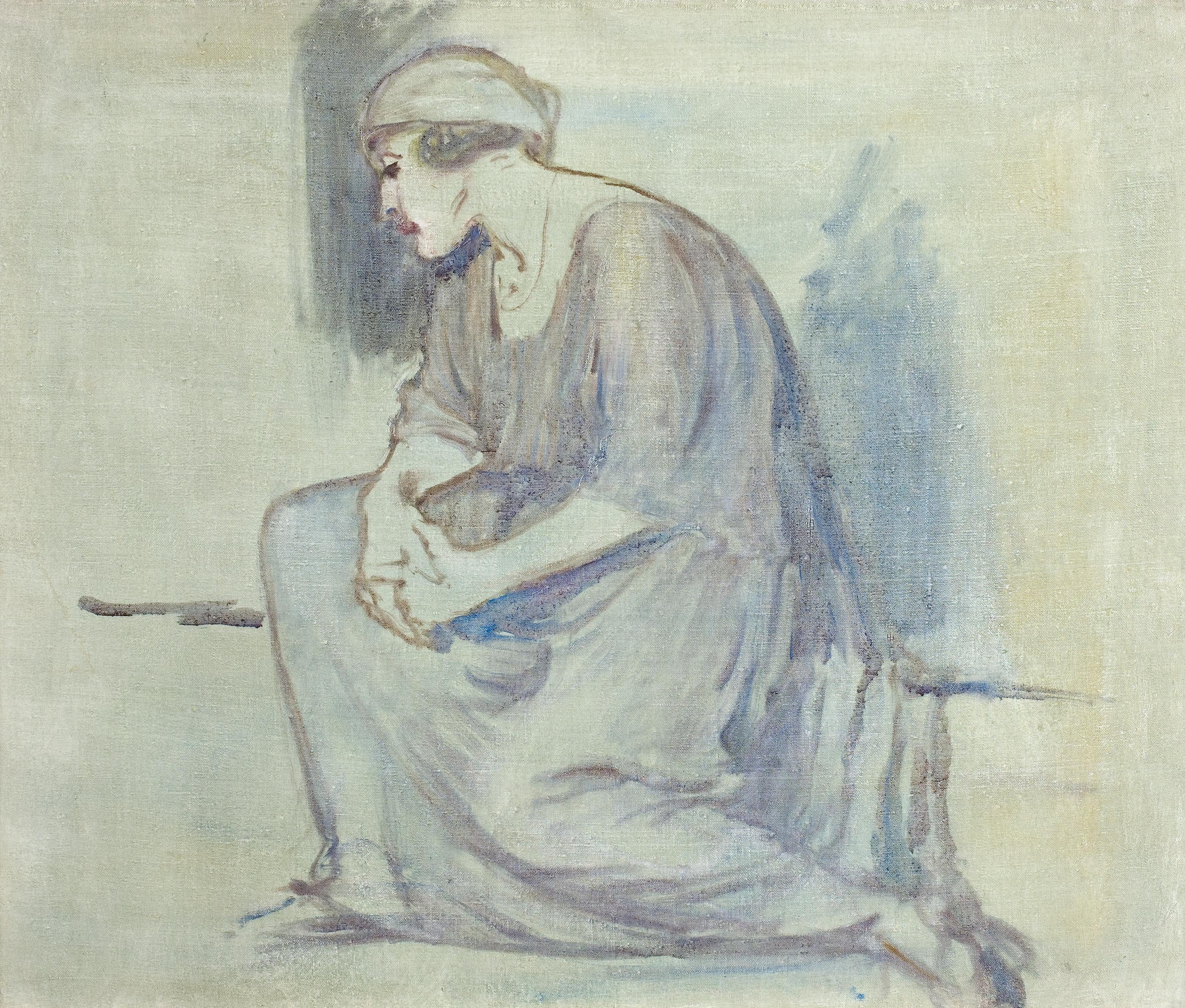 Venny Soldan-Brofeldt, Maggie istuu, luonnos